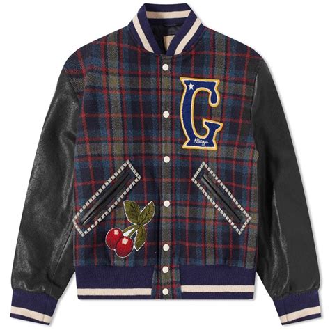 gucci varsity wool jacket|Gucci varsity jacket price.